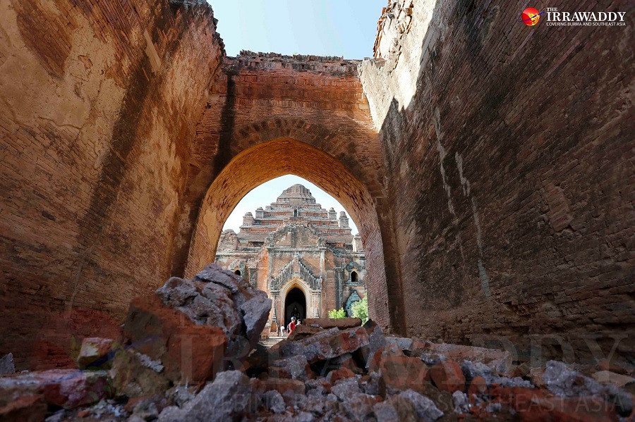Dhammayangyi temple after the earthquake